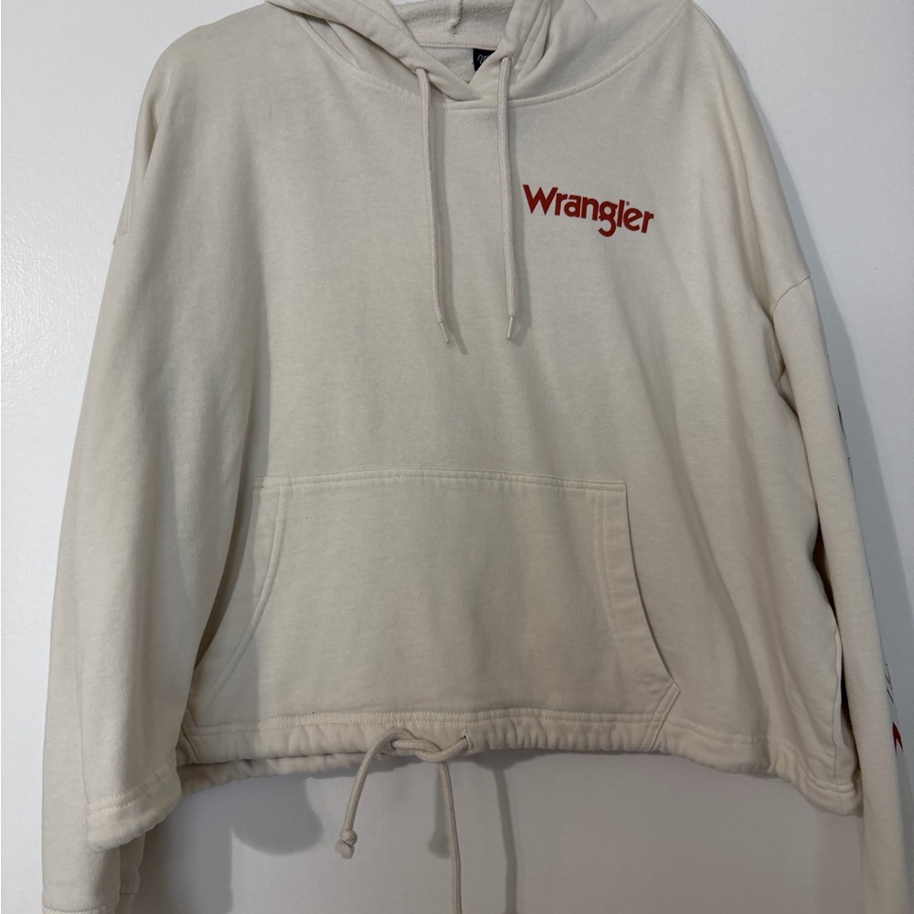 Wrangler Off-White Hoodie Sweater for Women